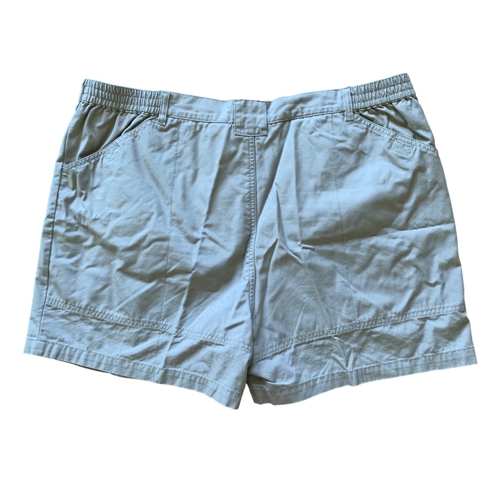 Cabela's Cargo Shorts Mens 44 Tan Cotton Elastic Waist Utility Pockets Outoor - Picture 6 of 11